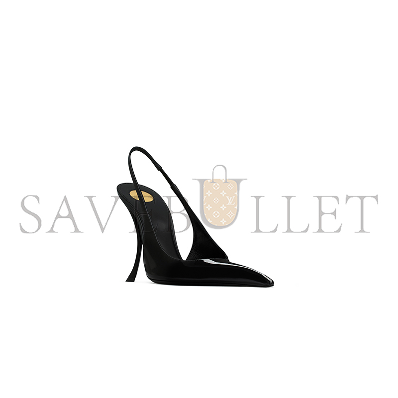 YSL APOLLINE SLINGBACK PUMPS IN PATENT LEATHER 8483501TVAN1000